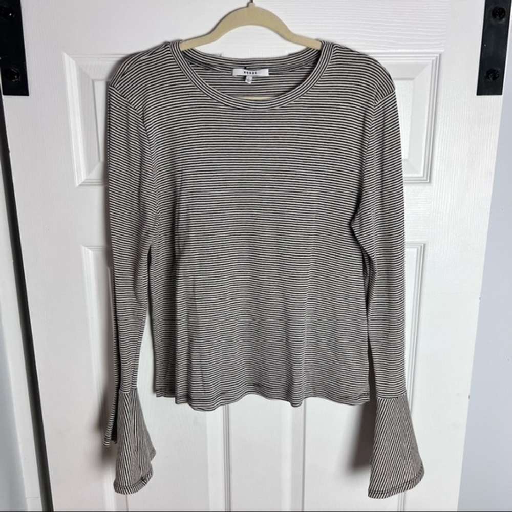 Ro & De Striped Bell Long Sleeve Tee